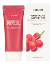 L.Sanic Концентрированная ночная маска с коллагеном Collagen & Red Wine Concentrated Sleeping Mask 60мл