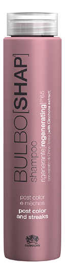Регенерирующий шампунь для окрашенных и мелированных волос Bulboshap Shampoo Post Color & Streaks: Шампунь 250мл регенерирующий шампунь для окрашенных и мелированных волос farmagan bulboshap shampoo 250 мл