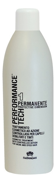 Купить Состав для перманентной завивки нормальных волос Performance Tech Permanente Protective Dimension No1: Состав 950мл, Farmagan