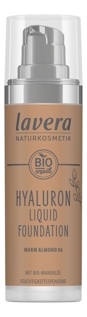 

Жидкий тональный крем с гиалуроновой кислотой Hyaluron Liquid Fondation 30мл: 06 Warm Almond, Жидкий тональный крем с гиалуроновой кислотой Hyaluron Liquid Fondation 30мл