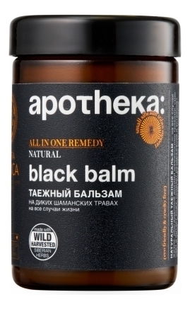 

Таежный бальзам для рук и тела Apotheka Black Balm: Бальзам 100мл, Таежный бальзам для рук и тела Apotheka Black Balm