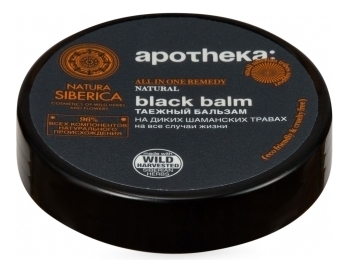 Таежный бальзам для рук и тела Apotheka Black Balm: Бальзам 15мл/18г