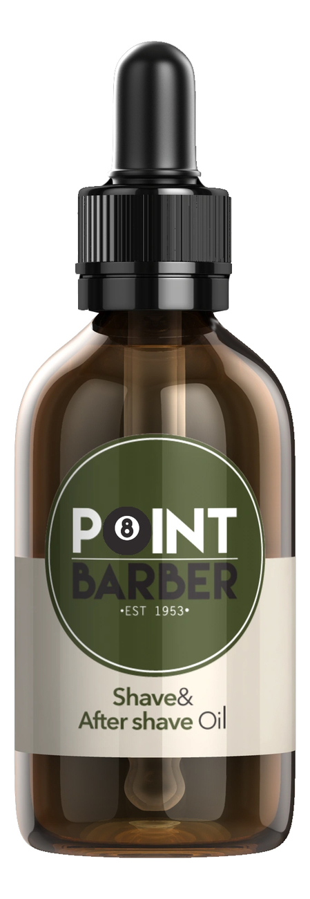 

Увлажняющее и успокаивающее масло до и после бритья Point Barber Shave & After Shave Oil 30мл