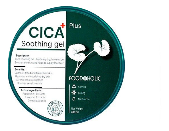

Гель для лица и тела с экстрактом центеллы Cica Soothing Gel 300мл