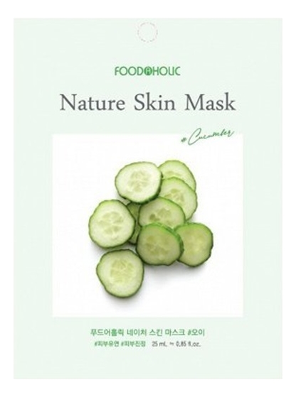 

Тканевая маска для лица с экстрактом огурца Cucumber Nature Skin Mask 23мл