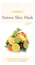 FoodaHolic Тканевая маска для лица с витаминами Vitamin Nature Skin Mask 23г