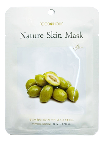 тканевая маска для лица с экстрактом оливы olive nature skin mask 23мл Тканевая маска для лица с экстрактом оливы Olive Nature Skin Mask 23мл