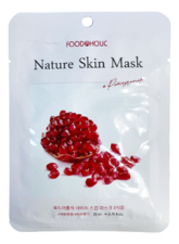 FoodaHolic Тканевая маска для лица с экстрактом граната Pomegranate Nature Skin Mask 23мл