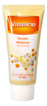 Увлажняющий крем для рук с кератином Vaseline Keratin Moisture Hand Cream 80мл