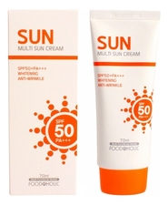 FoodaHolic Солнцезащитный водостойкий крем для лица Multi Sun Cream SPF50+ PA+++ 70мл
