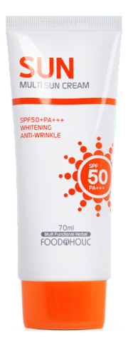 Купить Солнцезащитный водостойкий крем для лица Multi Sun Cream SPF50+ PA+++ 70мл, FoodaHolic