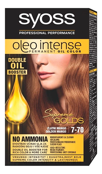 

Краска для волос Oleo Intense 115г: 7-70 Золотое манго, Краска для волос Oleo Intense 115г