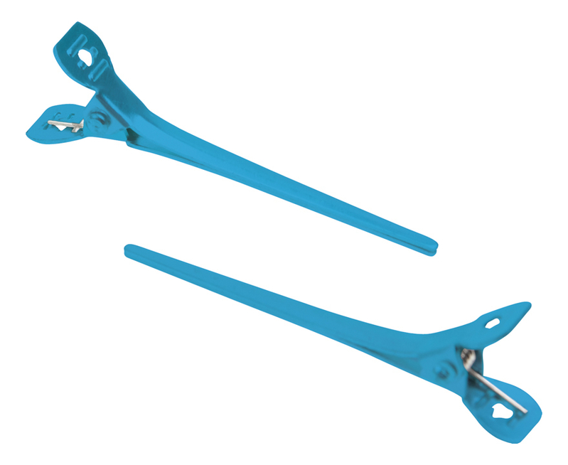 

Зажим для волос металлический 5,5см 12шт CL2416 blue