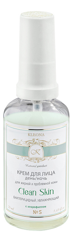 

Крем для лица бактерицидный с хлорофиллом Clean Skin No5 50мл