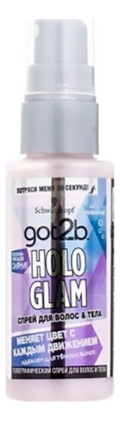 Голографический спрей для волос и тела Hologlam 50мл: Космическое сияние