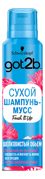 

Сухой шампунь-мусс для волос Шелковистый объем Fresh it Up 150мл