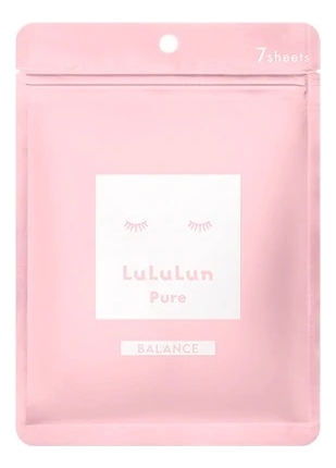 Маска для лица Увлажнение и баланс кожи Face Mask Pure Balance Pink: Маска 7шт