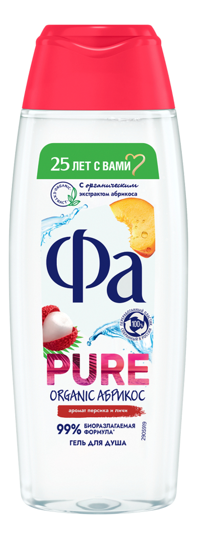 

Гель для душа Pure Freshness Organic 250мл (персик, личи)