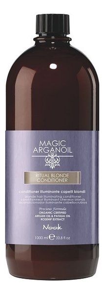 Кондиционер для блондированных волос Magic Arganoil Ritual Blonde Conditioner: Кондиционер 1000мл шампунь для блондированных волос magic arganoil ritual blonde shampoo шампунь 250мл