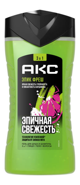 Гель для душа Эпичная Свежесть Epic Fresh: Гель 250мл