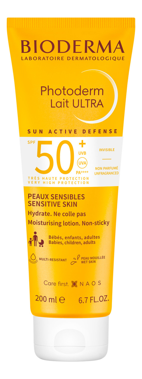 

Солнцезащитное молочко для тела Photoderma Lait Ultra SPF50+ 200мл