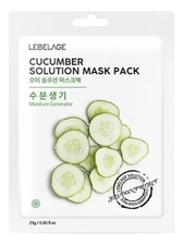 Lebelage Тканевая маска для лица с экстрактом огурца Cucumber Solution Mask Pack 25г
