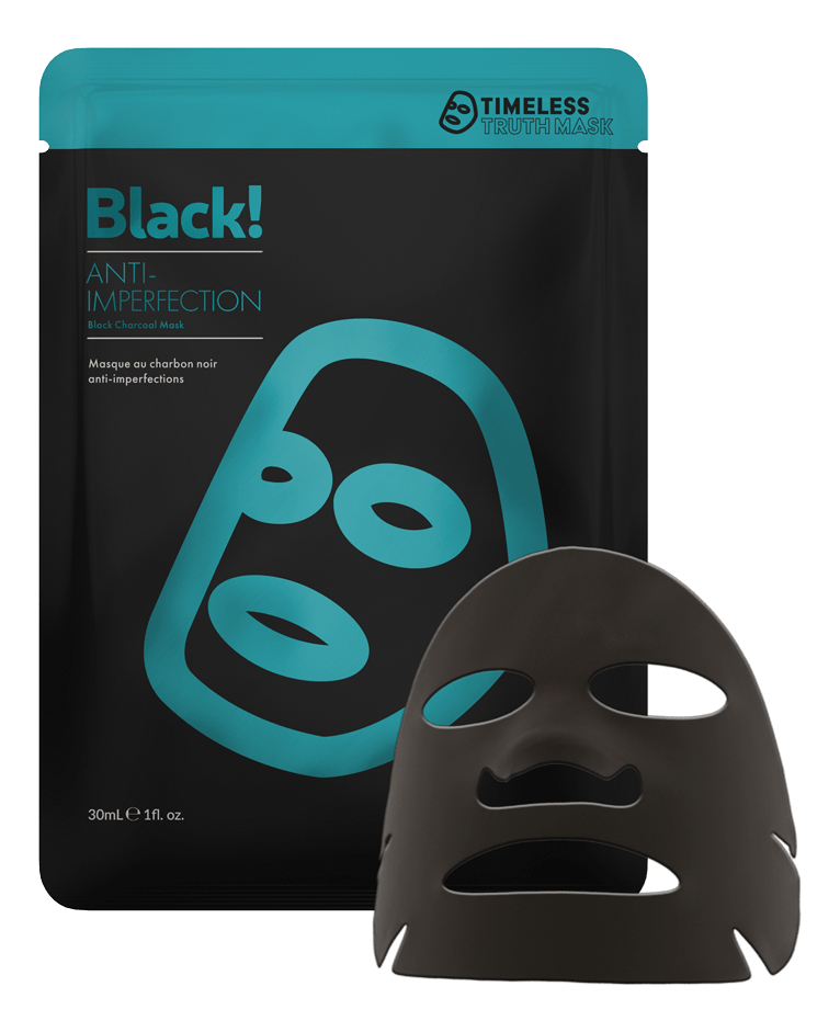 Очищающая и придающая сияние маска для лица на основе активированного угля Anti-Imperfection Black Charcoal Mask: Маска 1шт