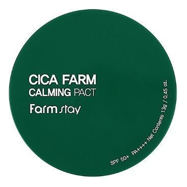 Успокаивающая пудра с экстрактом центеллы азиатской Cica Farm Calming Pact SPF50 PA++++ 13г