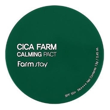 Farm Stay Успокаивающая пудра с экстрактом центеллы азиатской Cica Farm Calming Pact SPF50 PA++++ 13г