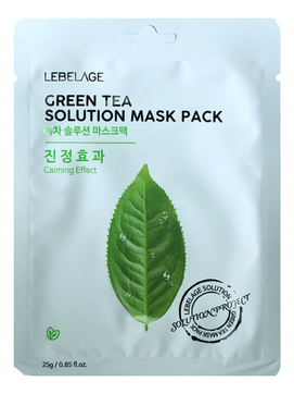 Тканевая маска для лица с экстрактом зеленого чая Green Tea Solution Mask Pack 25г