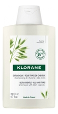Klorane Мягкий шампунь для волос с молочком овса Extra-Doux Shampoing A l'Avoine