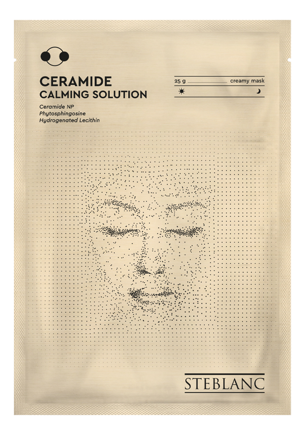 

Тканевая крем-маска для лица успокаивающая с церамидами Ceramide Calming Solution 25г