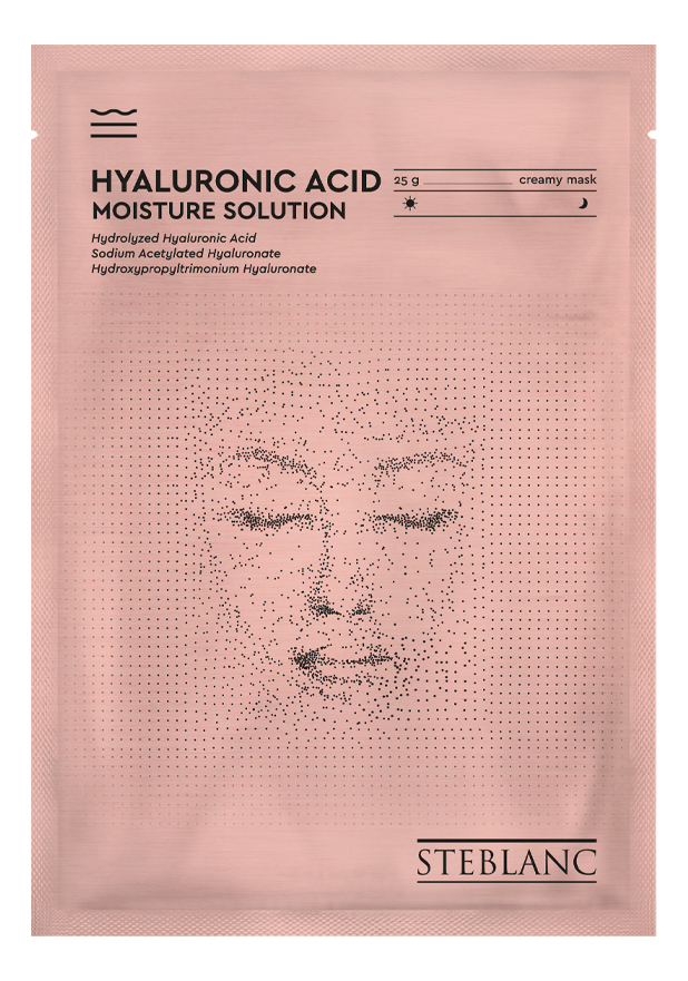 Тканевая маска для лица увлажняющая с гилауроновой кислотой Hyaluronic Acid Moisture Solution 29г