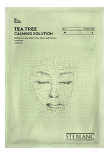 Steblanc Тканевая маска-сыворотка для лица успокаивающая с экстрактом чайного дерева Tea Tree Calming Solution 25г