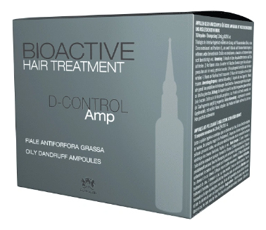 Лосьон против жирной перхоти в ампулах Bioactive Hair Treatment D-control Ampoules 10*7,5мл
