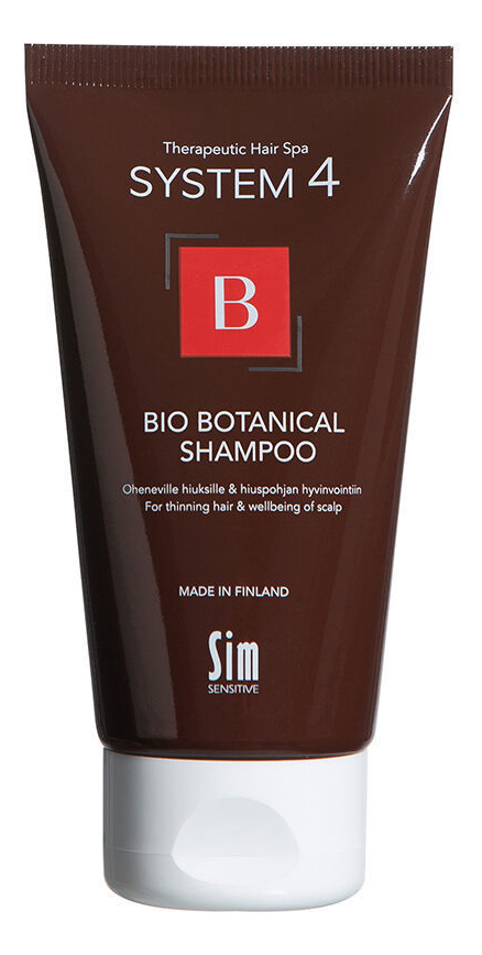 

Биоботанический шампунь против выпадения и для стимуляции волос System 4 Bio Botanical Shampoo B: Шампунь 75мл, Биоботанический шампунь против выпадения и для стимуляции волос System 4 Bio Botanical Shampoo B
