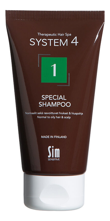 

Терапевтический шампунь для нормальной и жирной кожи головы System 4 Special Shampoo No1: Шампунь 75мл, Терапевтический шампунь для нормальной и жирной кожи головы System 4 Special Shampoo No1
