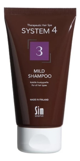 

Терапевтический шампунь для ежедневного применения System 4 Mild Shampoo No3: Шампунь 75мл, Терапевтический шампунь для ежедневного применения System 4 Mild Shampoo No3