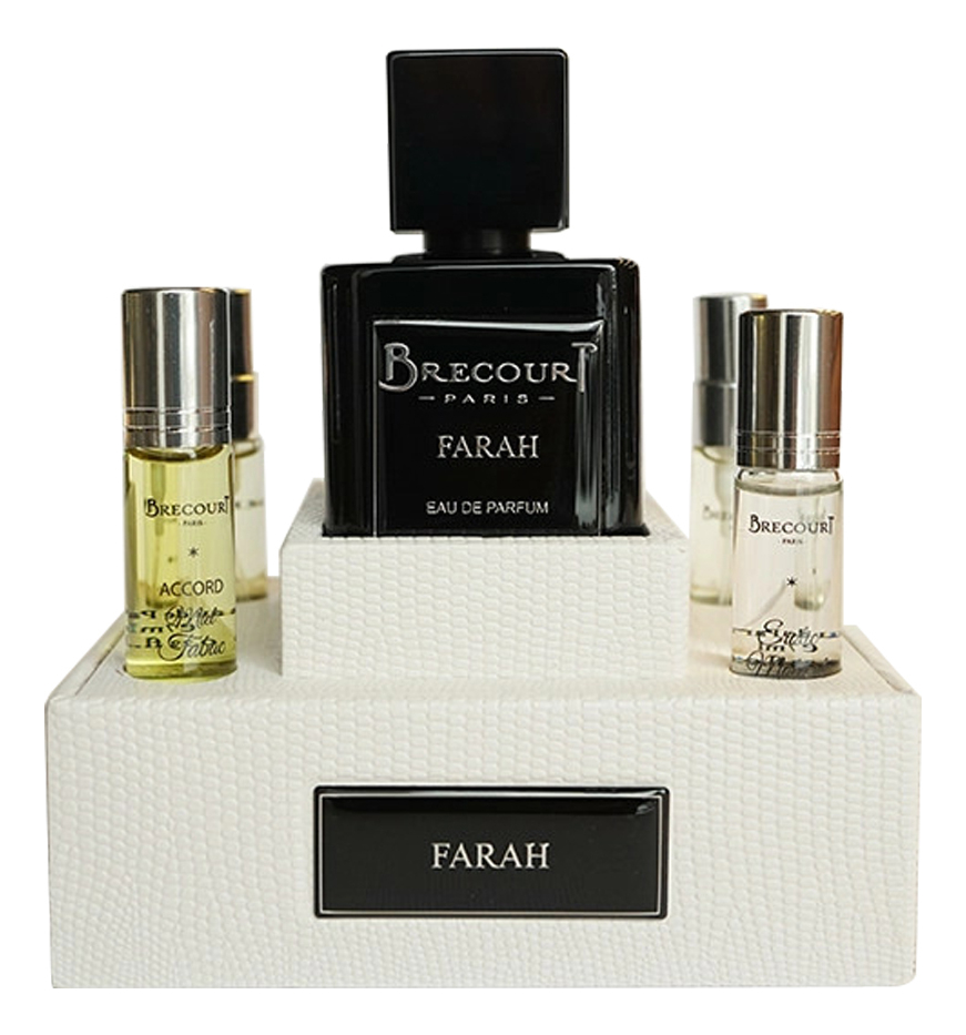 

Farah: набор (п/вода 100мл + одеколон 5мл + absolu 5мл + Erotic Molecule 7мл + Miel Tabac 7мл), Farah