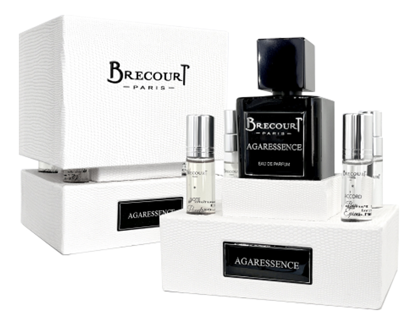 

Agaressence: набор (п/вода 100мл + одеколон 5мл + absolu 5мл + Note Poudree 7 мл + Bois Epices 7 мл), Agaressence