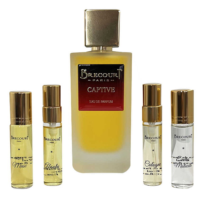 

Captive: набор (п/вода 100мл + absolu 5 мл + одеколон 5мл + Erotic Molecule 7мл + Note Musc 7мл), Captive