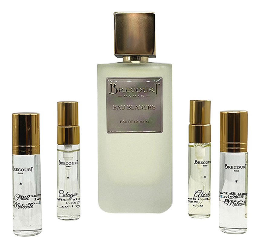 Eau Blanche: набор (п/вода 100мл + одеколон 5мл + absolu 5мл + Fresh Molecule 7мл + Secret Molecule 7мл) avenue montaigne набор п вода 100мл одеколон 5мл absolu 5 мл secret molecule 7мл note poudree 7мл