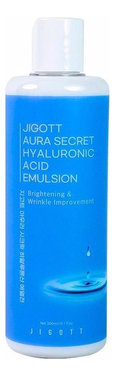 Увлажняющая эмульсия с гиалуроновой кислотой Aura Secret Hyaluronic Acid Emulsion 300мл jigott эмульсия глубокоувлажняющая для лица с гиалуроновой кислотой aura secret hyaluronic acid emulsion 300мл 2 штуки