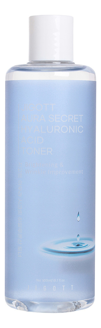 Антивозрастной тонер с гиалуроновой кислотой Aura Secret Hyaluronic Acid Toner 300мл тонер с гиалуроновой кислотой антивозрастной jigott aura secret hyaluronic acid toner 300ml