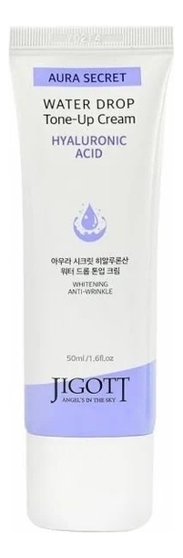 цена Крем для лица с гиалуроновой кислотой Aura Secret Hyaluronic Acid Water Drop Tone-Up Cream 50мл