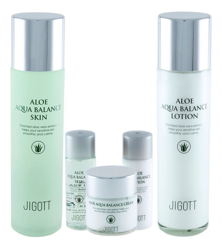

Набор для лица с экстрактом алоэ вера Aloe Aqua Balance Skin Care 3 (тонер 150мл/30мл + лосьон 150мл/30мл + крем 50мл)