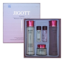 Jigott Набор для лица Essence Moisture Skin Care 3 (тонер-эссенция 150мл/30мл + лосьон 150мл/30мл + крем-эмульсия 50г)