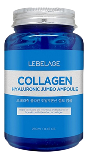 

Ампульная сыворотка с коллагеном и гиалуроновой кислотой Collagen Hyaluronic Jumbo Ampoule 250мл