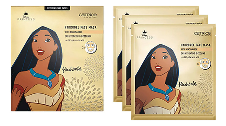 

Гидрогелевая маска для лица Disney Princess Pocahontas: Маска 3шт, Гидрогелевая маска для лица Disney Princess Pocahontas