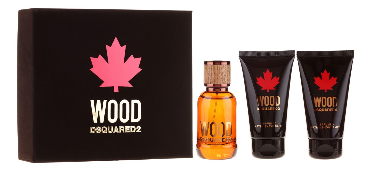 

Wood Pour Homme: набор (т/вода 50мл + гель д/душа 50мл + бальзам п/бритья 50мл), Wood Pour Homme
